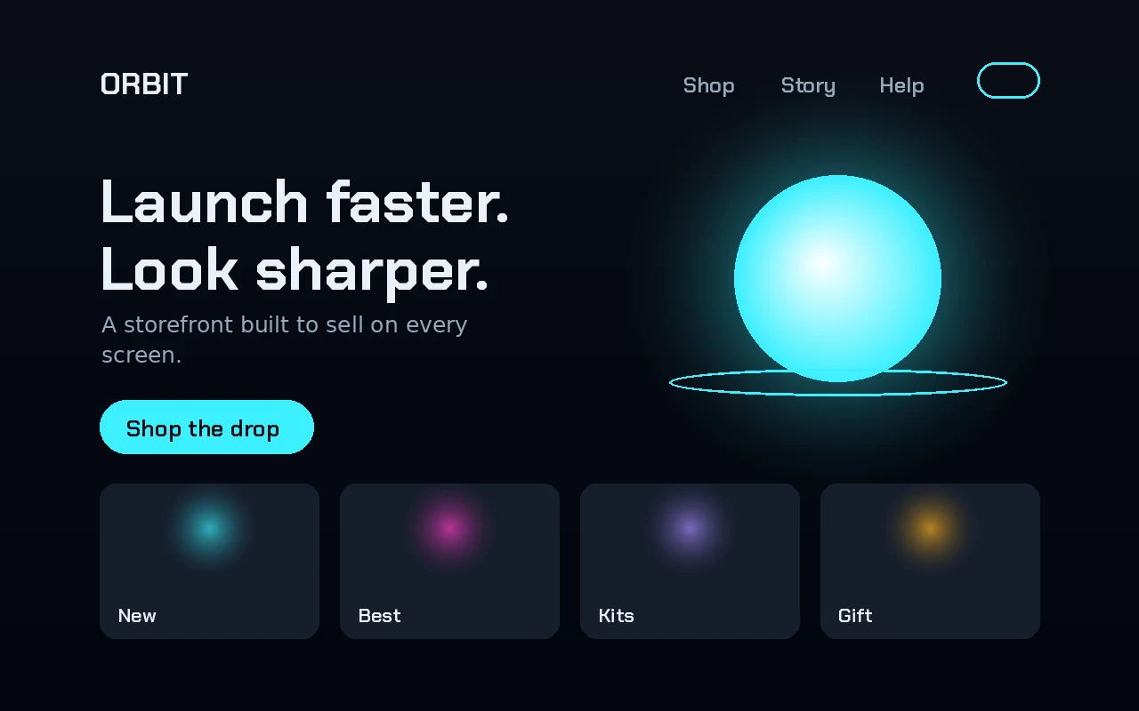 A dark storefront design study by NLY Media